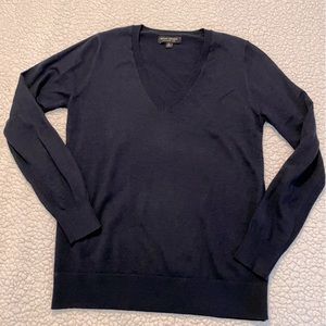 Banana Republic navy wool v-neck sweater